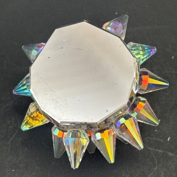 Crystal Lite Iridescent Multicolor Crystal Porcupine Figurine Collectable - Picture 6 of 7